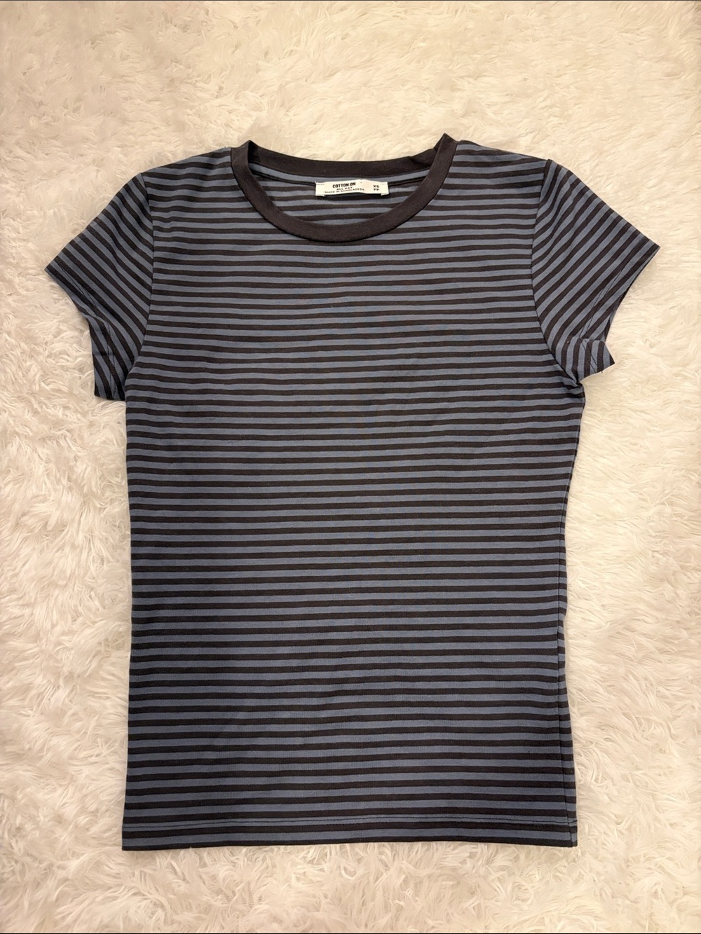 Cotton On All Day Striped Crew Tee